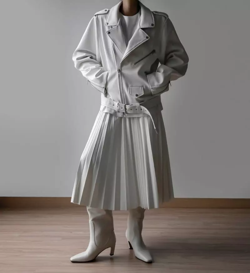 Paper Moon - Korean Women Fashion - #momslook - Leather Skirt - 5