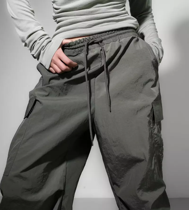 Paper Moon - Korean Women Fashion - #momslook - Nylon Pants - 8