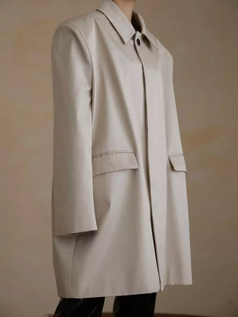 Paper Moon - Korean Women Fashion - #momslook - Oversize Gaberdin Coat - 10