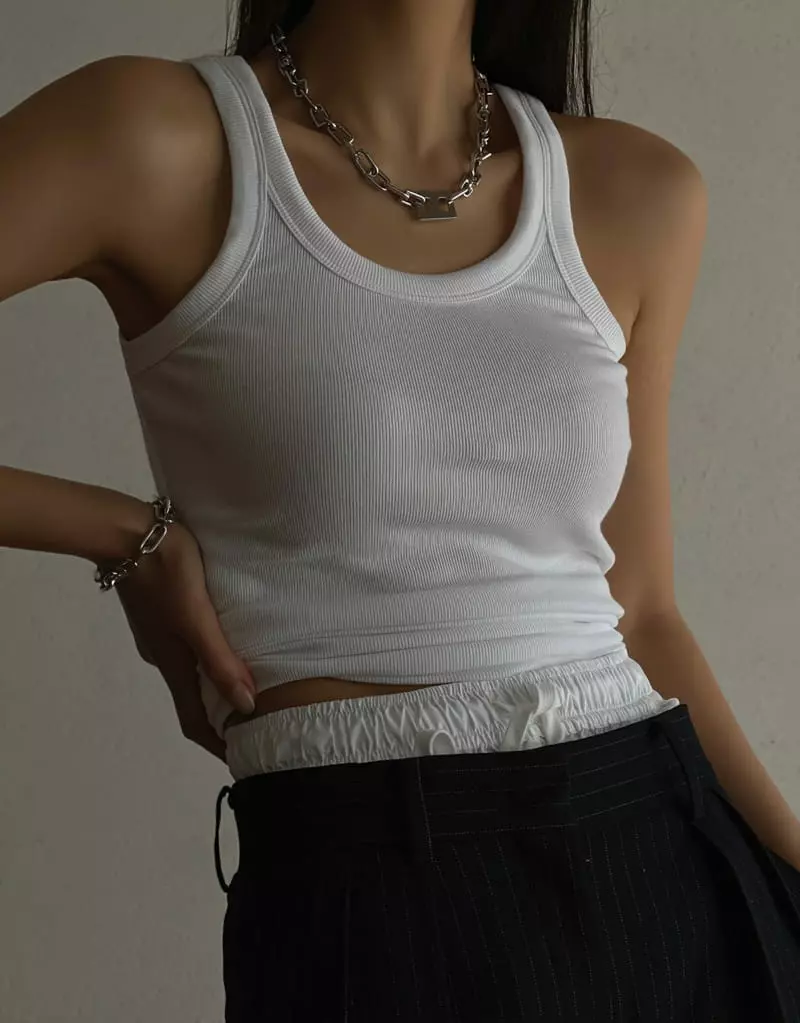 Paper Moon - Korean Women Fashion - #momslook - Sleeveless Tank Top - 10