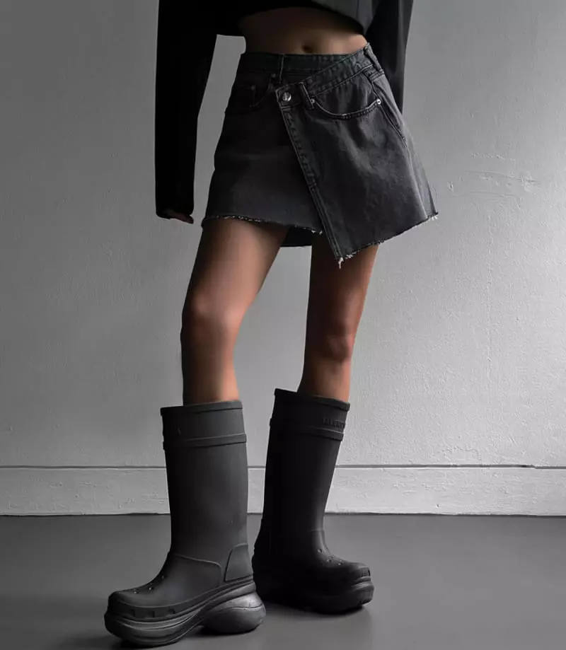 Paper Moon - Korean Women Fashion - #momslook - Unbalance Skirt - 3