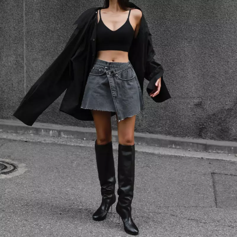 Paper Moon - Korean Women Fashion - #momslook - Unbalance Skirt - 7