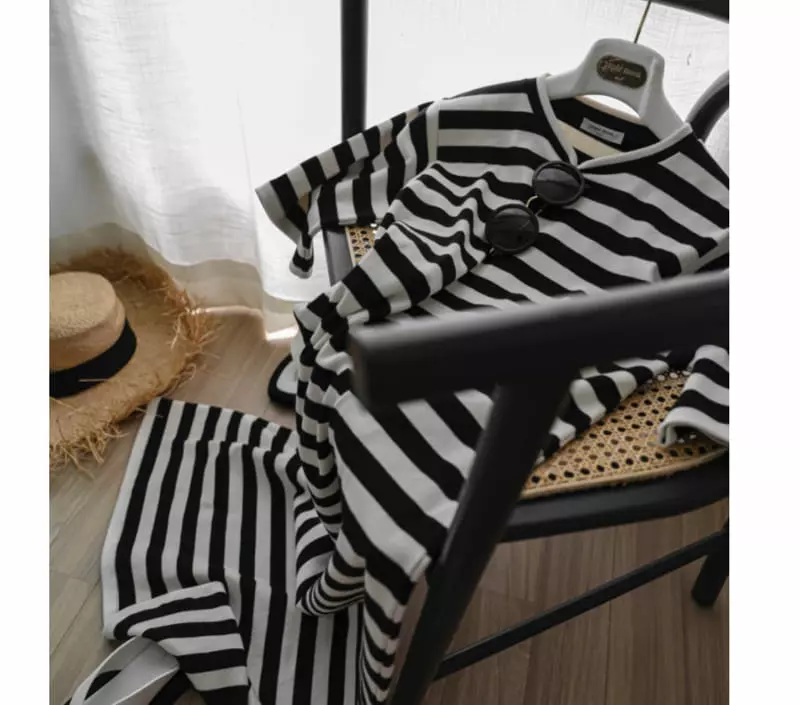 Paper Moon - Korean Women Fashion - #momslook - Stripes One-piece