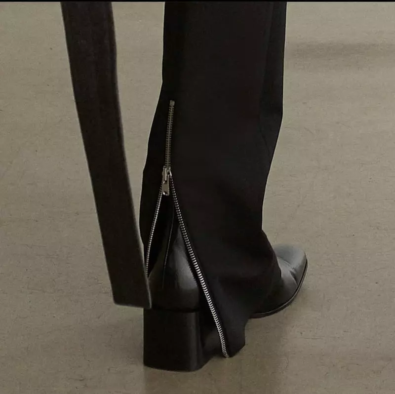 Paper Moon - Korean Women Fashion - #momslook - Back Zipper Pants - 8