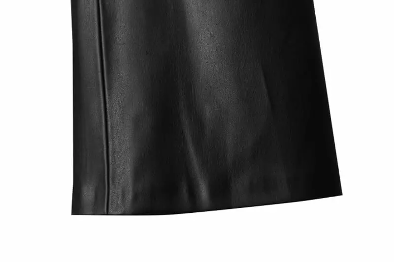 Paper Moon - Korean Women Fashion - #momslook - Leather Crop Plare Pants - 6