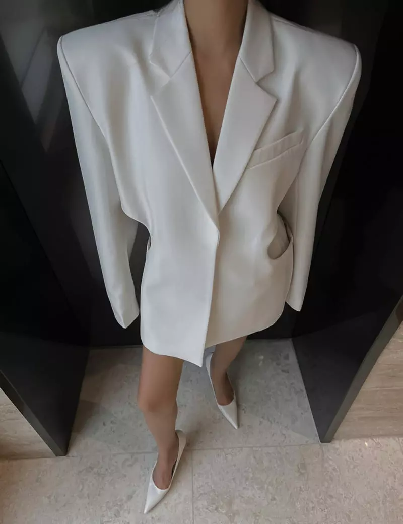 Paper Moon - Korean Women Fashion - #momslook - Square Minimal Jacket - 10
