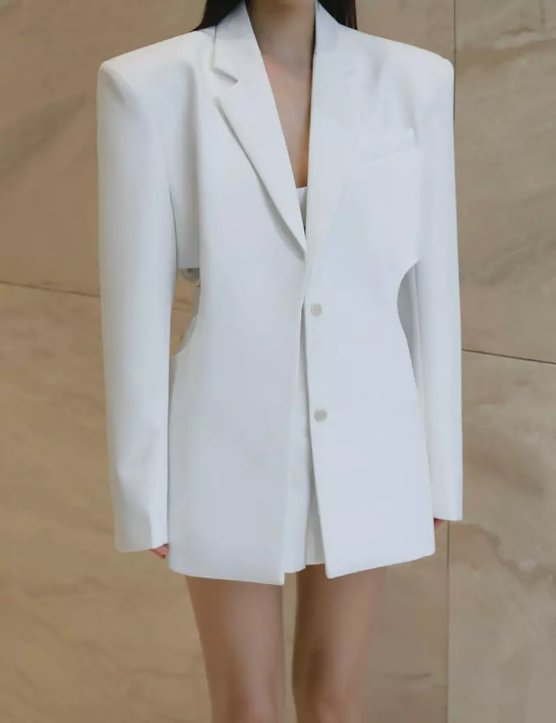 Paper Moon - Korean Women Fashion - #momslook - Square Minimal Jacket - 8