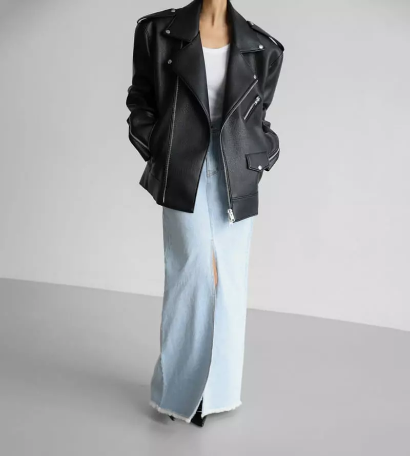Paper Moon - Korean Women Fashion - #pursuepretty - Ice bLue Denim Skirt - 3