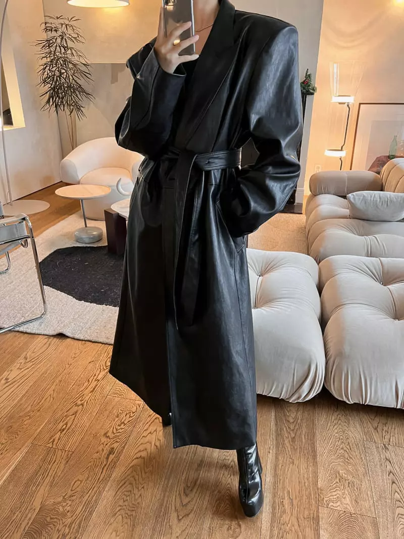 Paper Moon - Korean Women Fashion - #restrostyle - Oversize Coat - 3