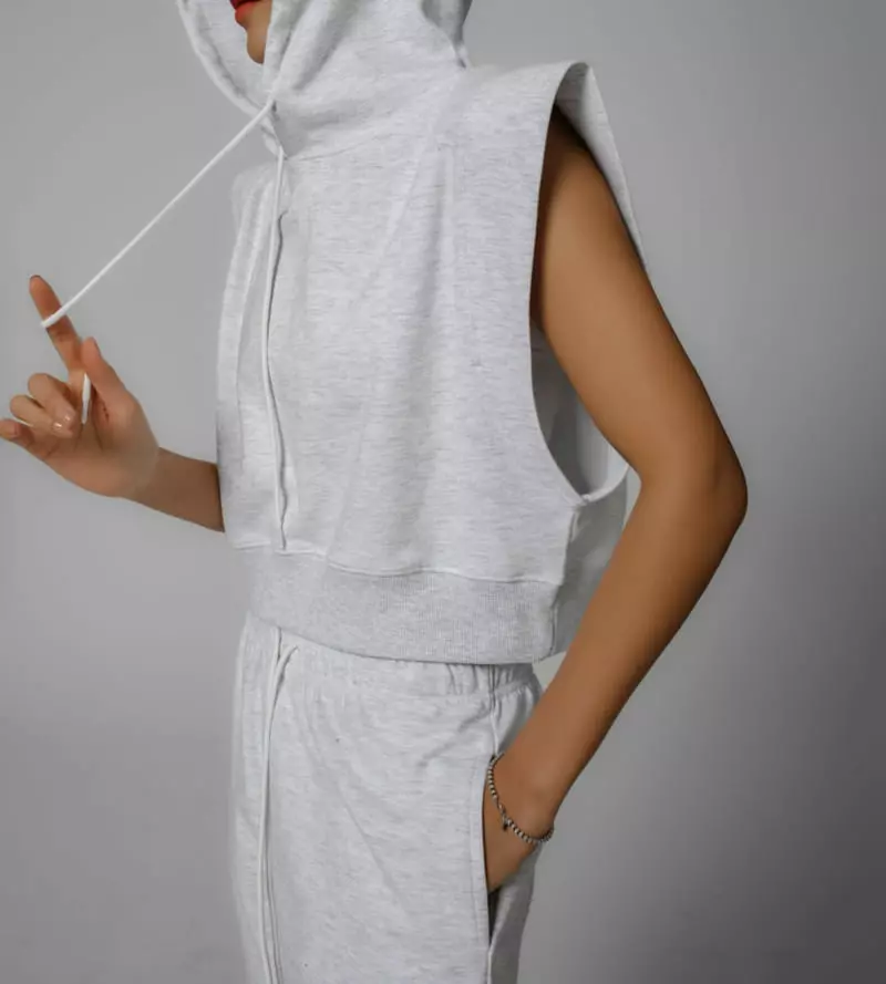 Paper Moon - Korean Women Fashion - #shopsmall - Kitch Shoulder Point Crop Hoody - 7