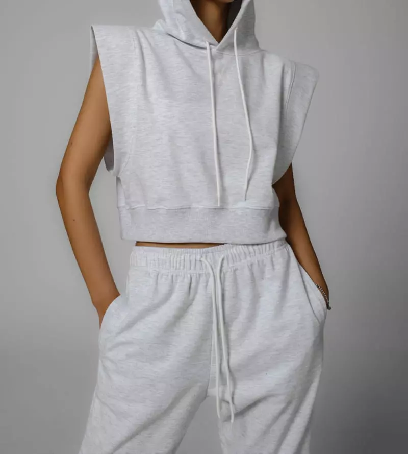 Paper Moon - Korean Women Fashion - #thatsdarling - Kitch Shoulder Point Crop Hoody - 8