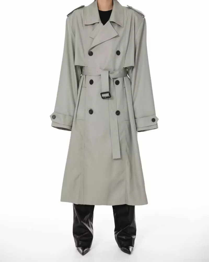 Paper Moon - Korean Women Fashion - #thatsdarling - Padded Trench Coat - 3