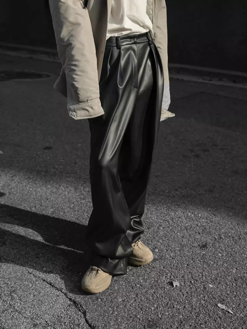 Paper Moon - Korean Women Fashion - #thatsdarling - Leather Pants - 10