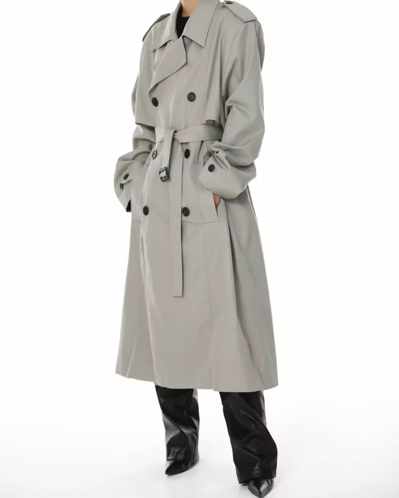 Paper Moon - Korean Women Fashion - #thatsdarling - Padded Trench Coat - 4