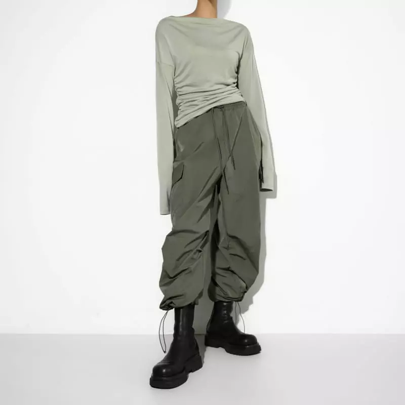 Paper Moon - Korean Women Fashion - #vintageinspired - Nylon Pants - 11