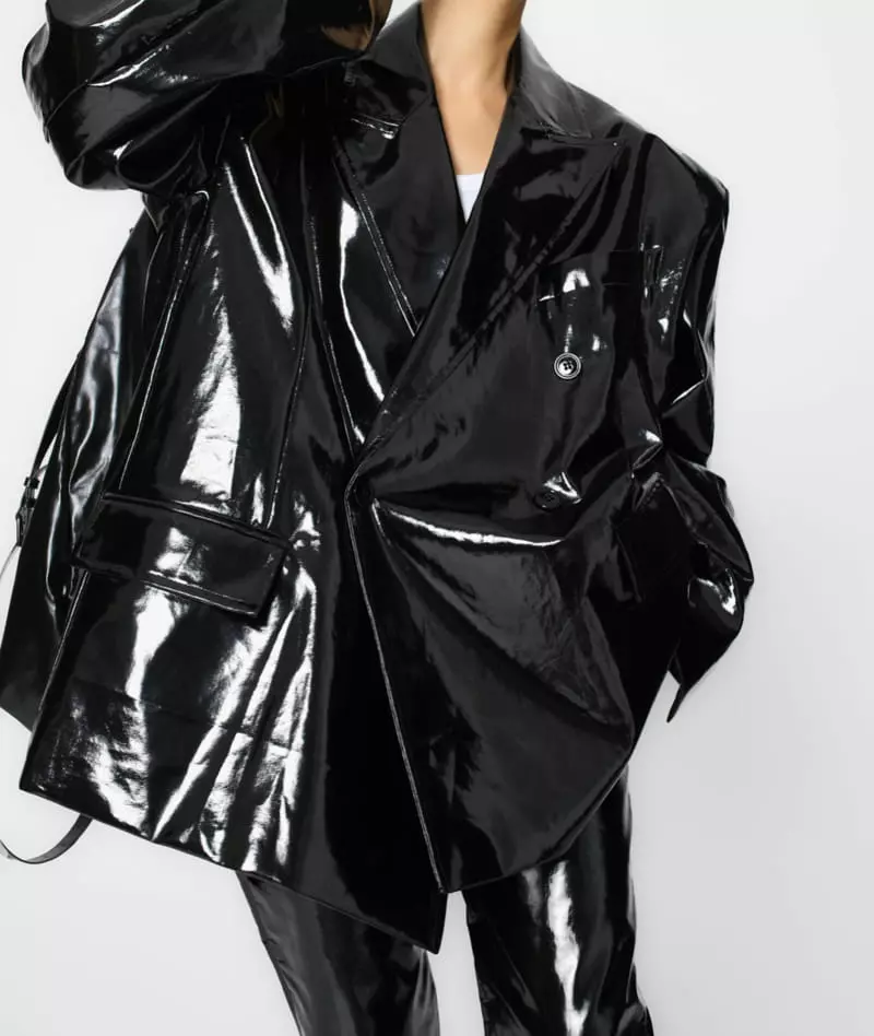 Paper Moon - Korean Women Fashion - #vintageinspired - Petent Leather Jacket