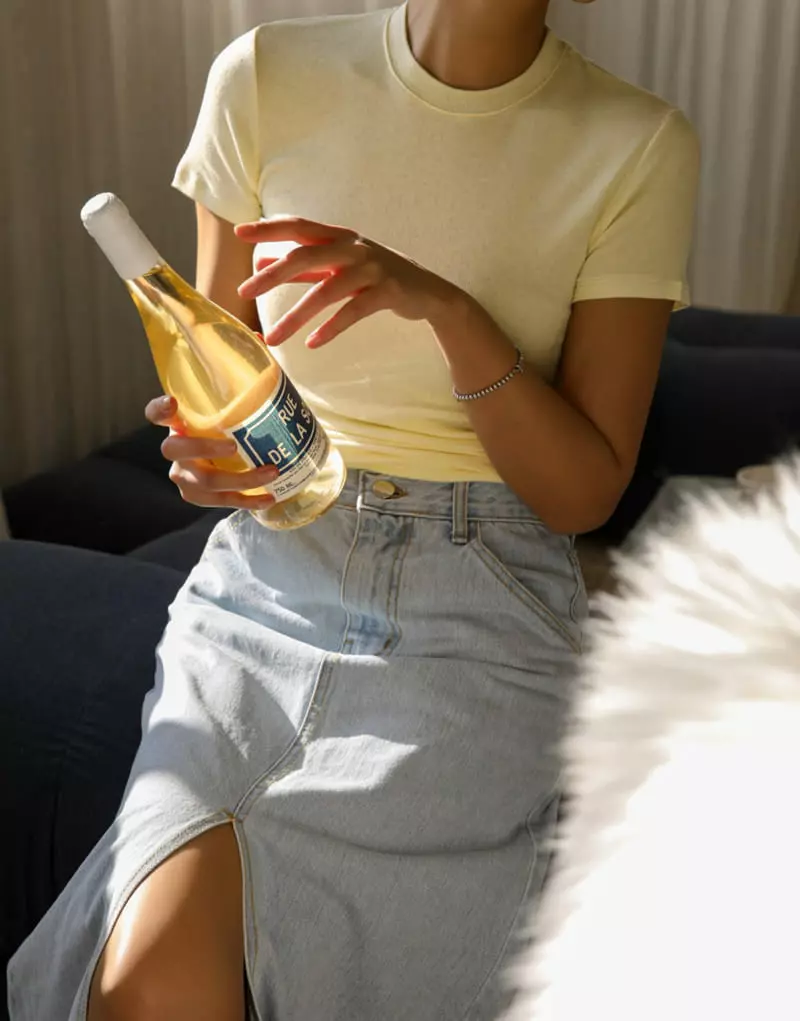Paper Moon - Korean Women Fashion - #vintagekidsstyle - Rib Slim Tee - 3