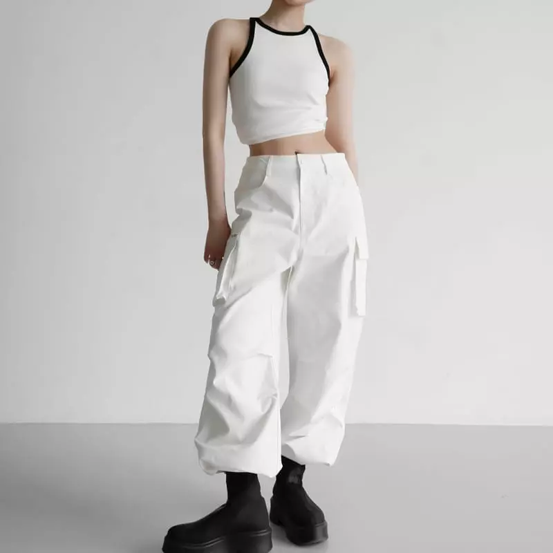 Paper Moon - Korean Women Fashion - #vintagekidsstyle - Color Tank Top