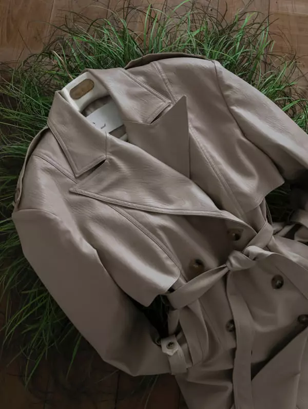 Paper Moon - Korean Women Fashion - #womensfashion - Oversize Leather Coat - 2