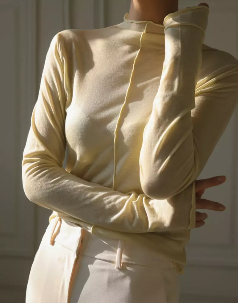 Paper Moon - Korean Women Fashion - #womensfashion - Stitch Half Tee