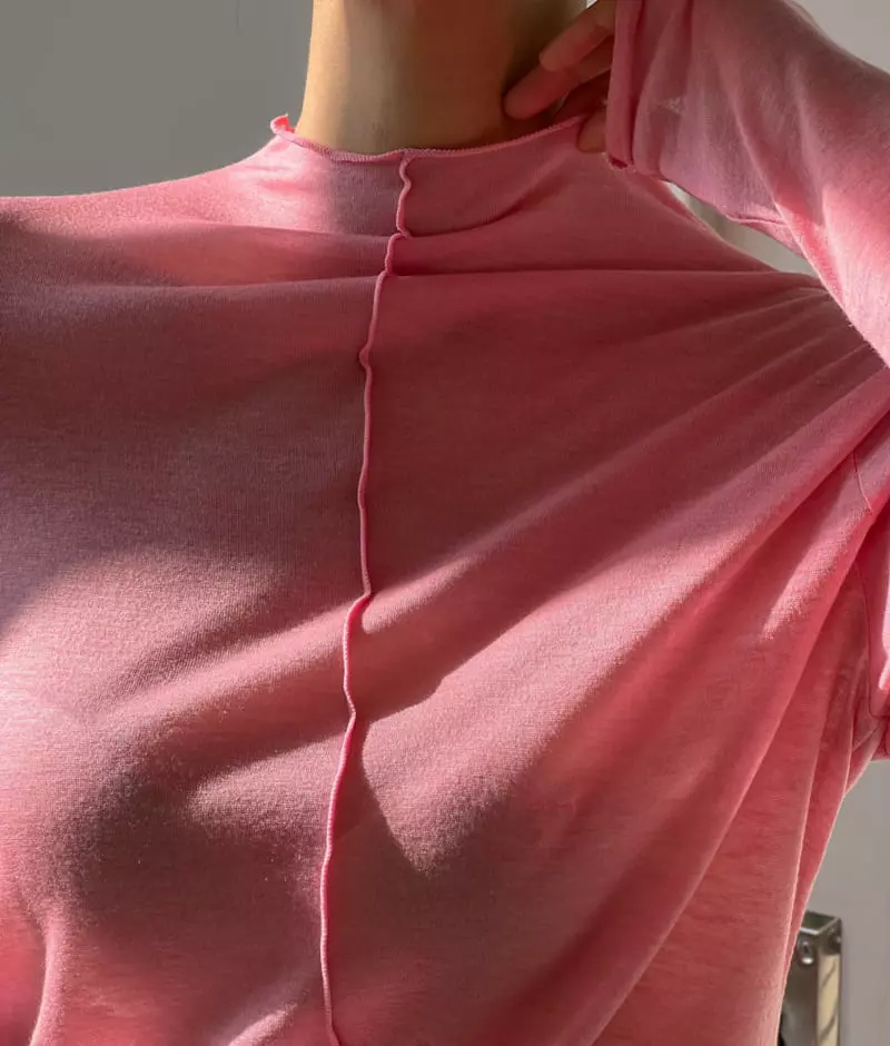 Paper Moon - Korean Women Fashion - #womensfashion - Stitch Half Tee - 9