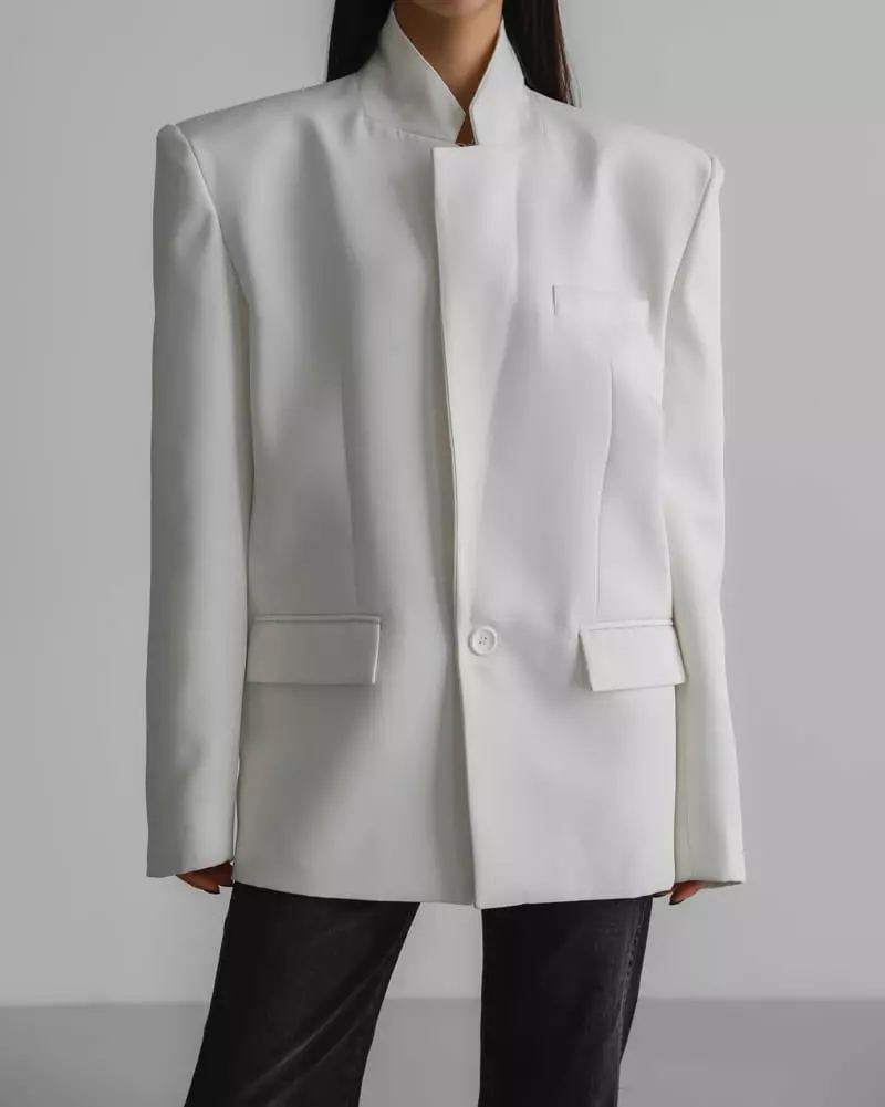 Paper Moon - Korean Women Fashion - #womensfashion - Square Twill Jacket - 2