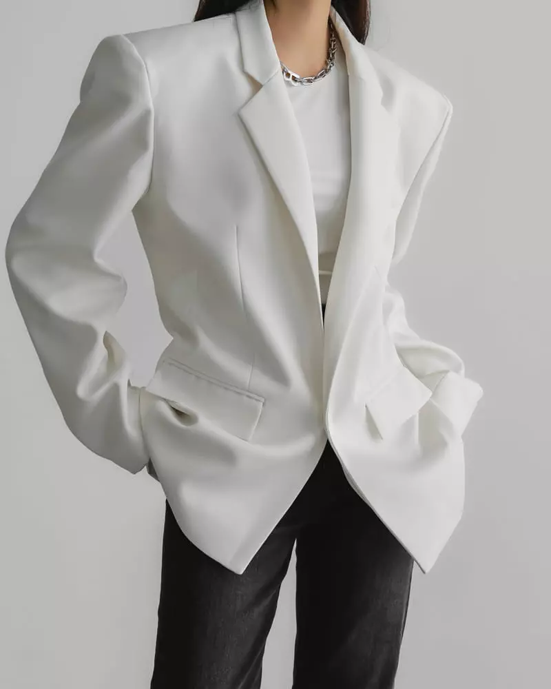 Paper Moon - Korean Women Fashion - #momslook - Square Twill Jacket - 4