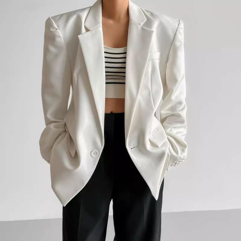 Paper Moon - Korean Women Fashion - #womensfashion - Square Twill Jacket - 8