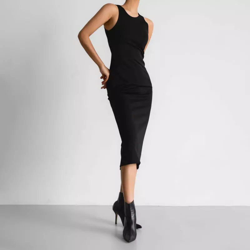 Paper Moon - Korean Women Fashion - #womensfashion - Sleeveless Pencil One-piece - 11