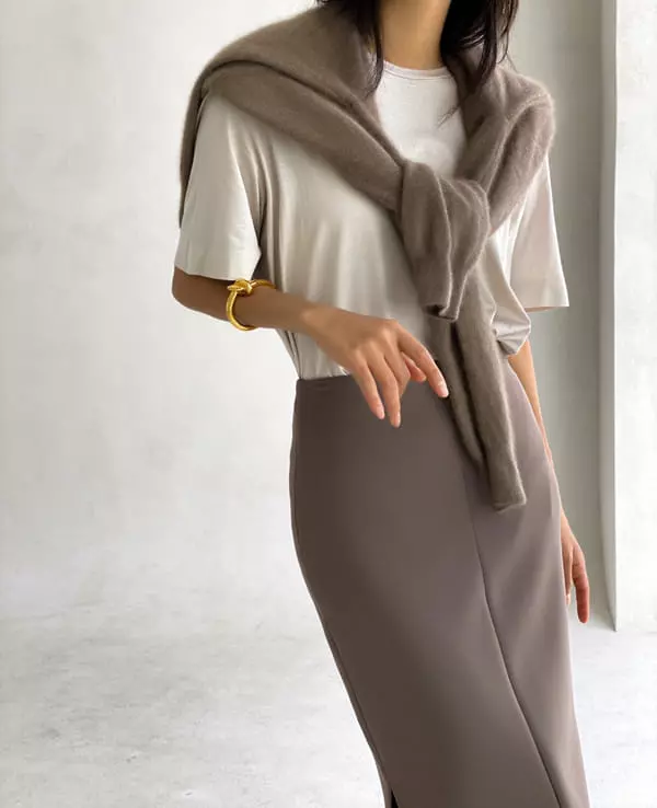 Paper Moon - Korean Women Fashion - #womensfashion - Luxe Silket Tee - 3