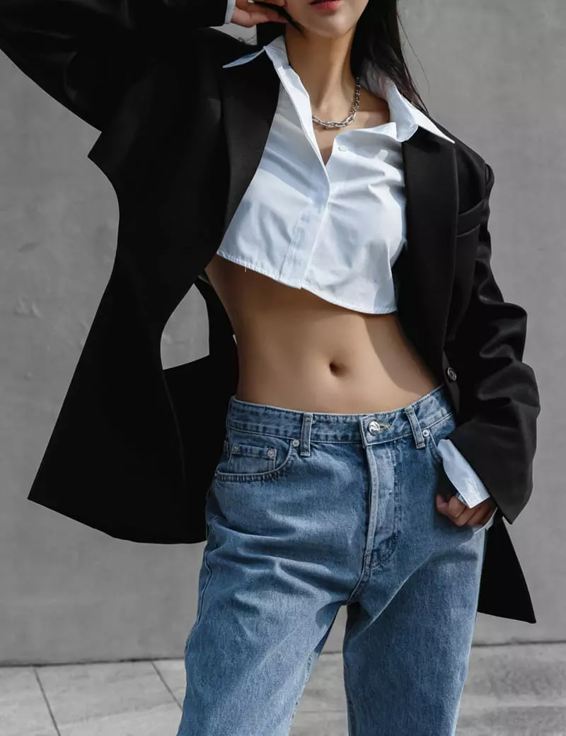 Paper Moon - Korean Women Fashion - #womensfashion - Shoulder Padded Shirt - 12