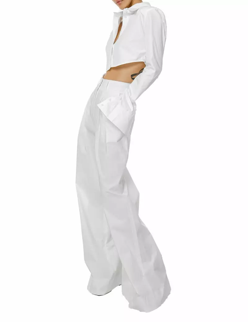 Paper Moon - Korean Women Fashion - #momslook - Shoulder Padded Shirt - 4