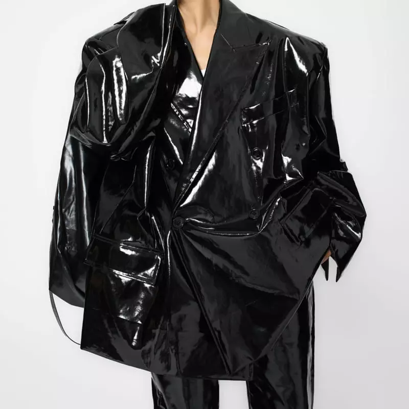 Paper Moon - Korean Women Fashion - #womensfashion - Petent Leather Jacket