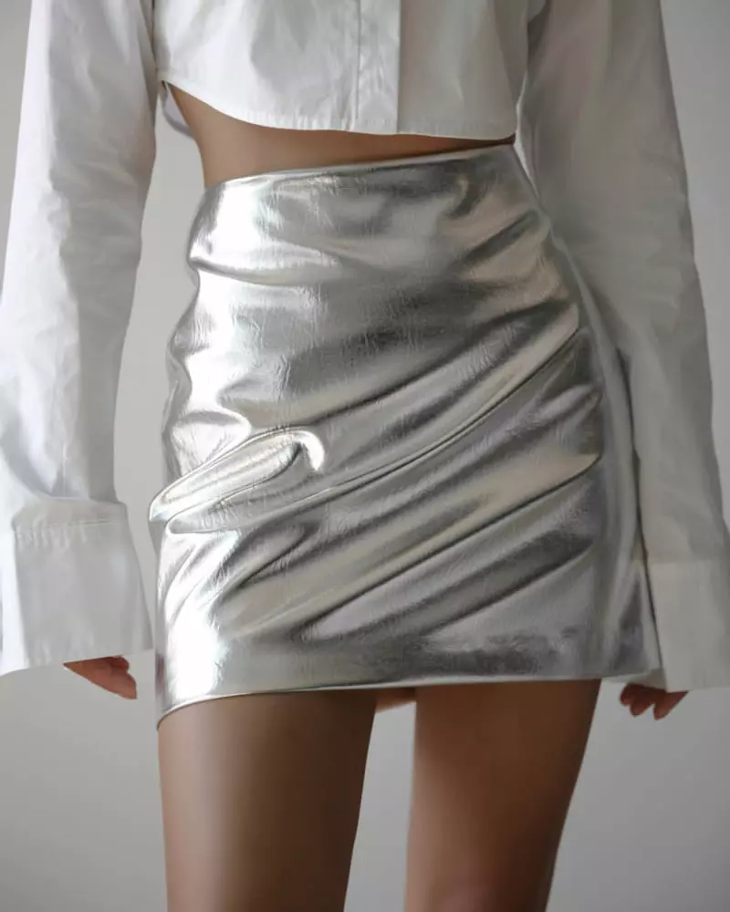 Paper Moon - Korean Women Fashion - #womensfashion - Matalic Skirt - 9