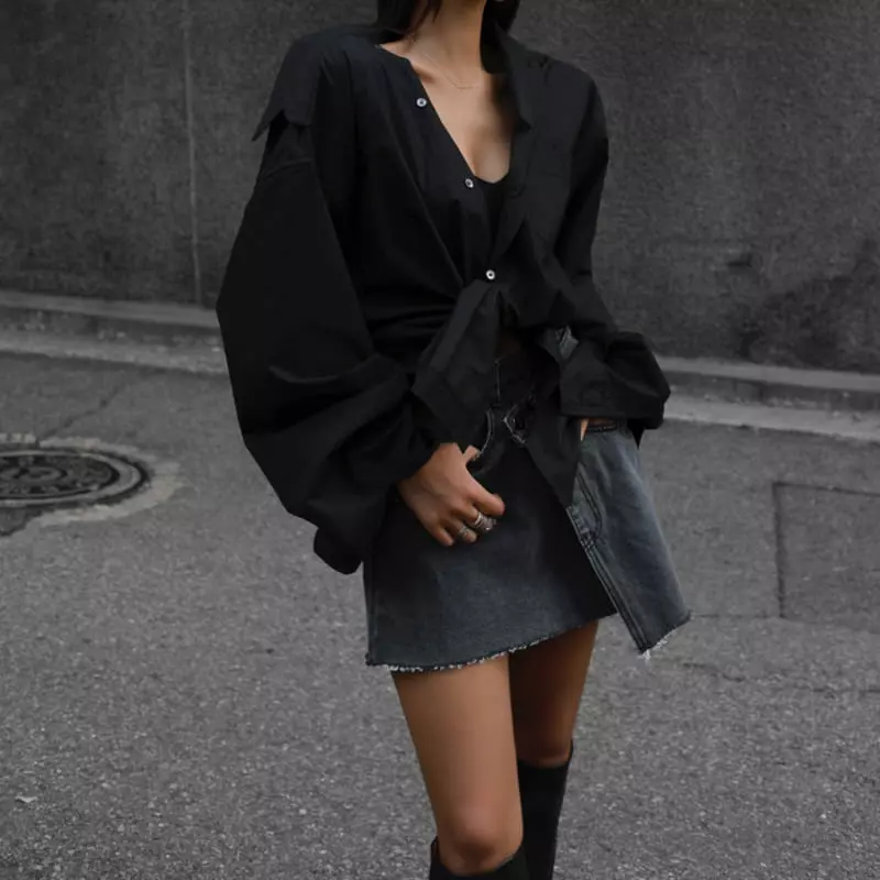 Paper Moon - Korean Women Fashion - #momslook - Unbalance Skirt - 4