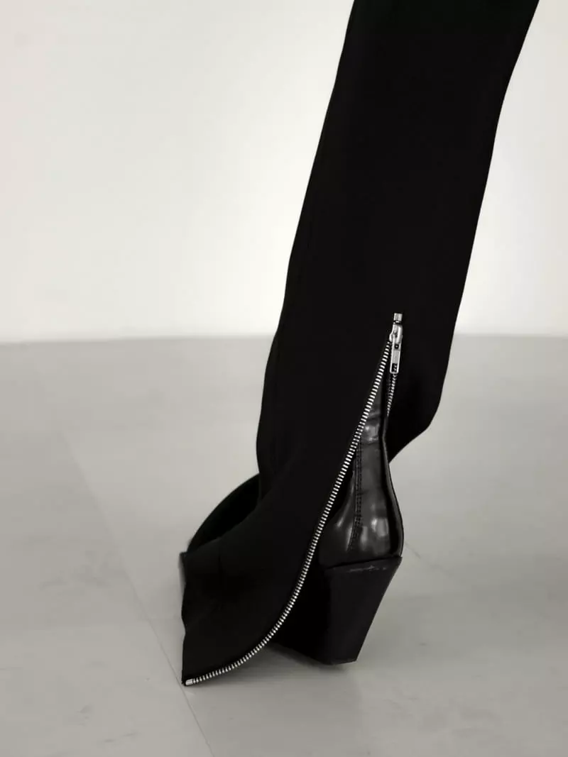 Paper Moon - Korean Women Fashion - #womensfashion - Back Zipper Pants - 7