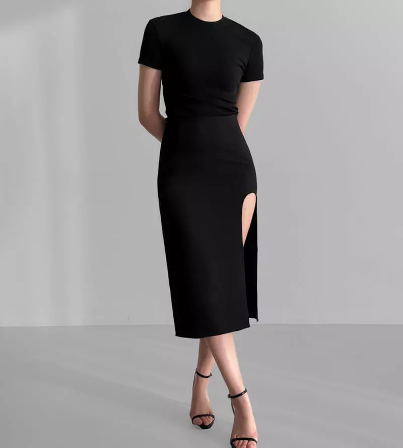 Paper Moon - Korean Women Fashion - #womensfashion - Rib Slim Tee - 11