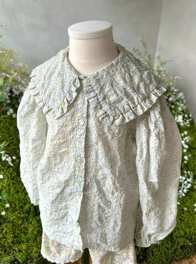Paper Studios - Korean Children Fashion - #Kfashion4kids - Cherry Blossoms Blouse - 3