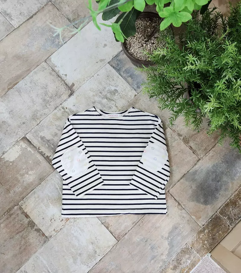 Paper Studios - Korean Children Fashion - #childrensboutique - Smile Stripes Tee - 7