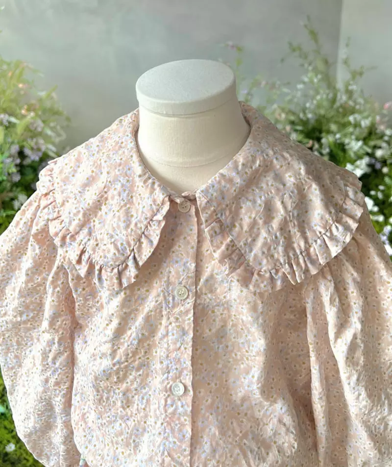 Paper Studios - Korean Children Fashion - #kidsstore - Cherry Blossoms Blouse
