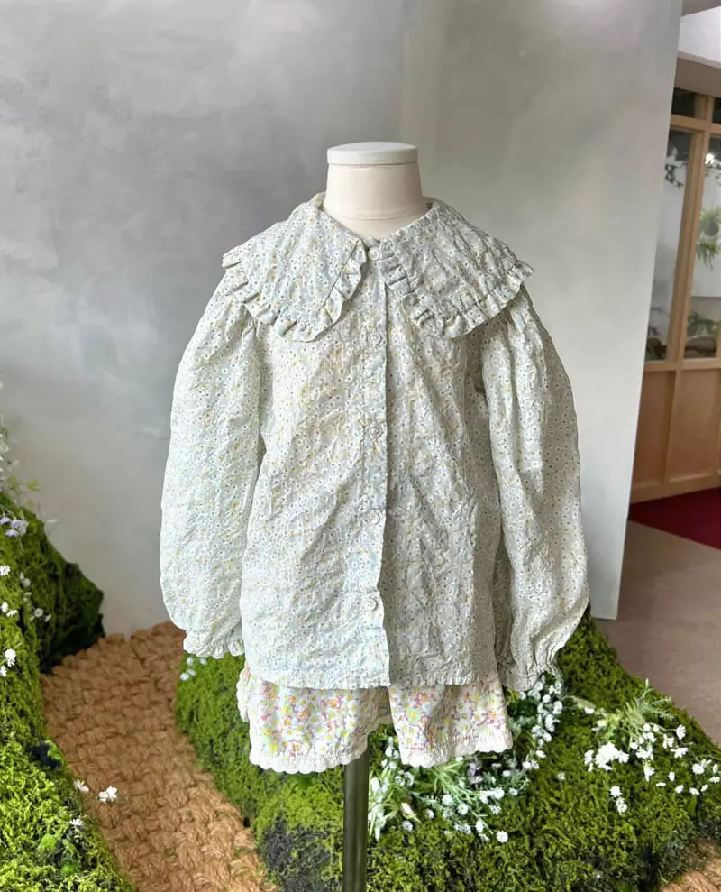 Paper Studios - Korean Children Fashion - #kidzfashiontrend - Cherry Blossoms Blouse - 2