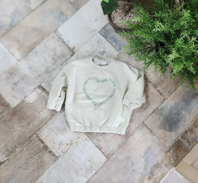 Paper Studios - Korean Children Fashion - #kidzfashiontrend - P Heart Sweatshirt - 3