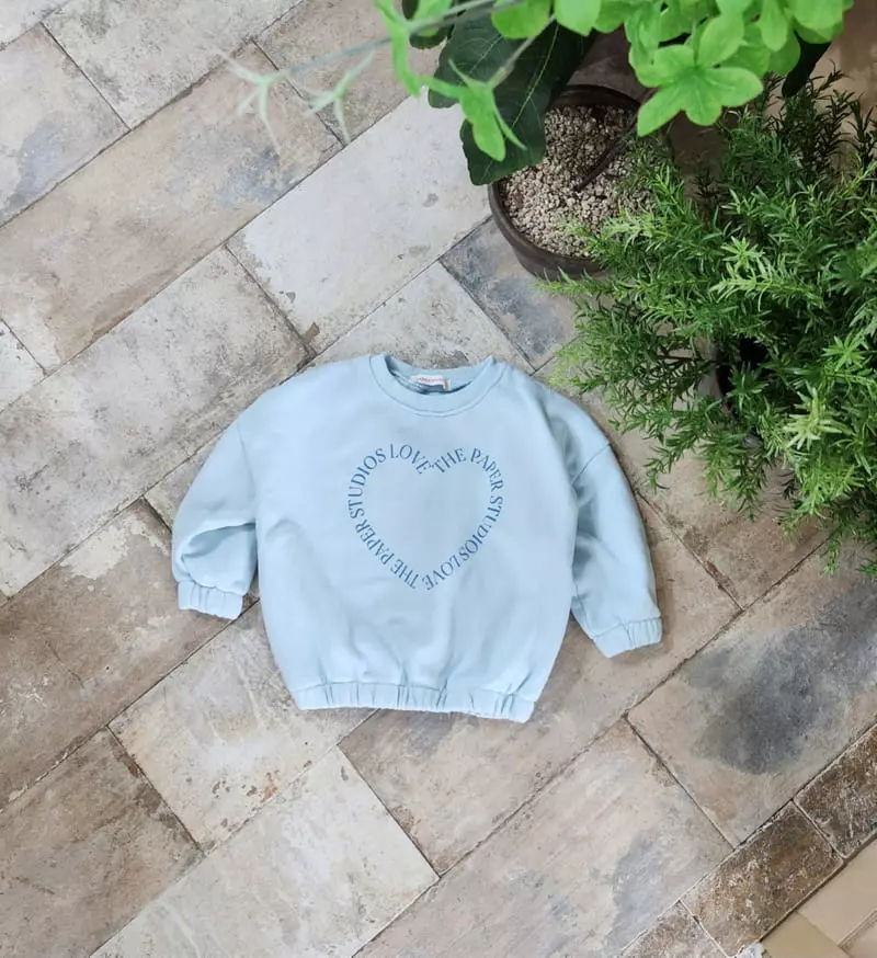Paper Studios - Korean Children Fashion - #littlefashionista - P Heart Sweatshirt - 5