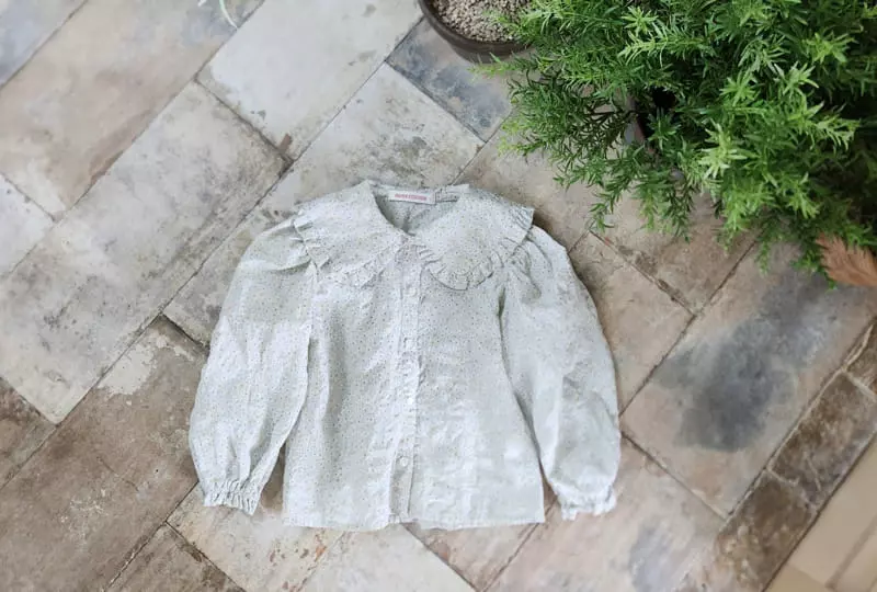 Paper Studios - Korean Children Fashion - #magicofchildhood - Cherry Blossoms Blouse - 5