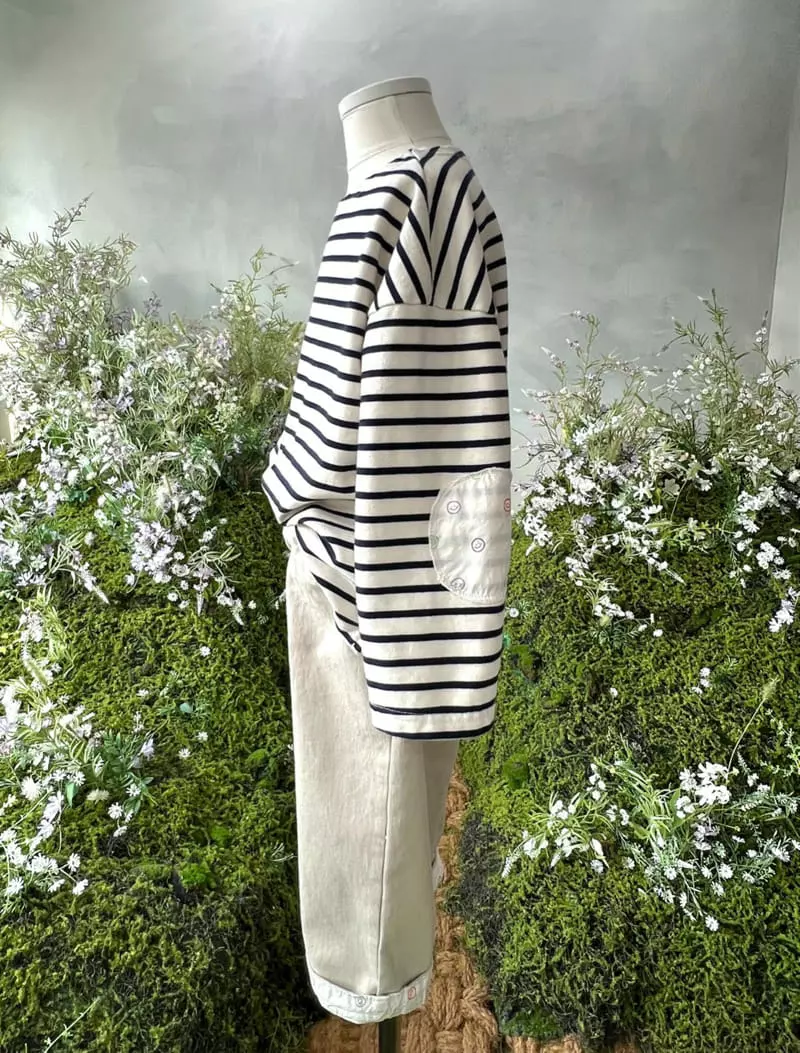 Paper Studios - Korean Children Fashion - #minifashionista - Smile Stripes Tee