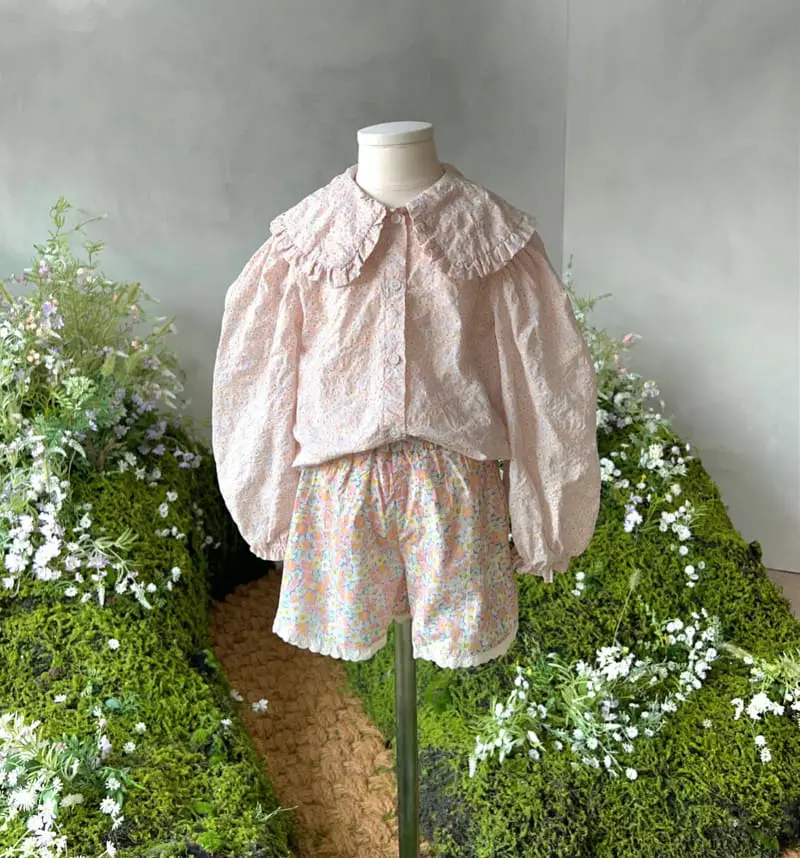 Paper Studios - Korean Children Fashion - #minifashionista - Cherry Blossoms Blouse - 6