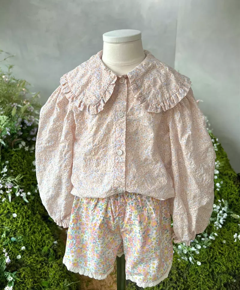 Paper Studios - Korean Children Fashion - #prettylittlegirls - Cherry Blossoms Blouse - 7