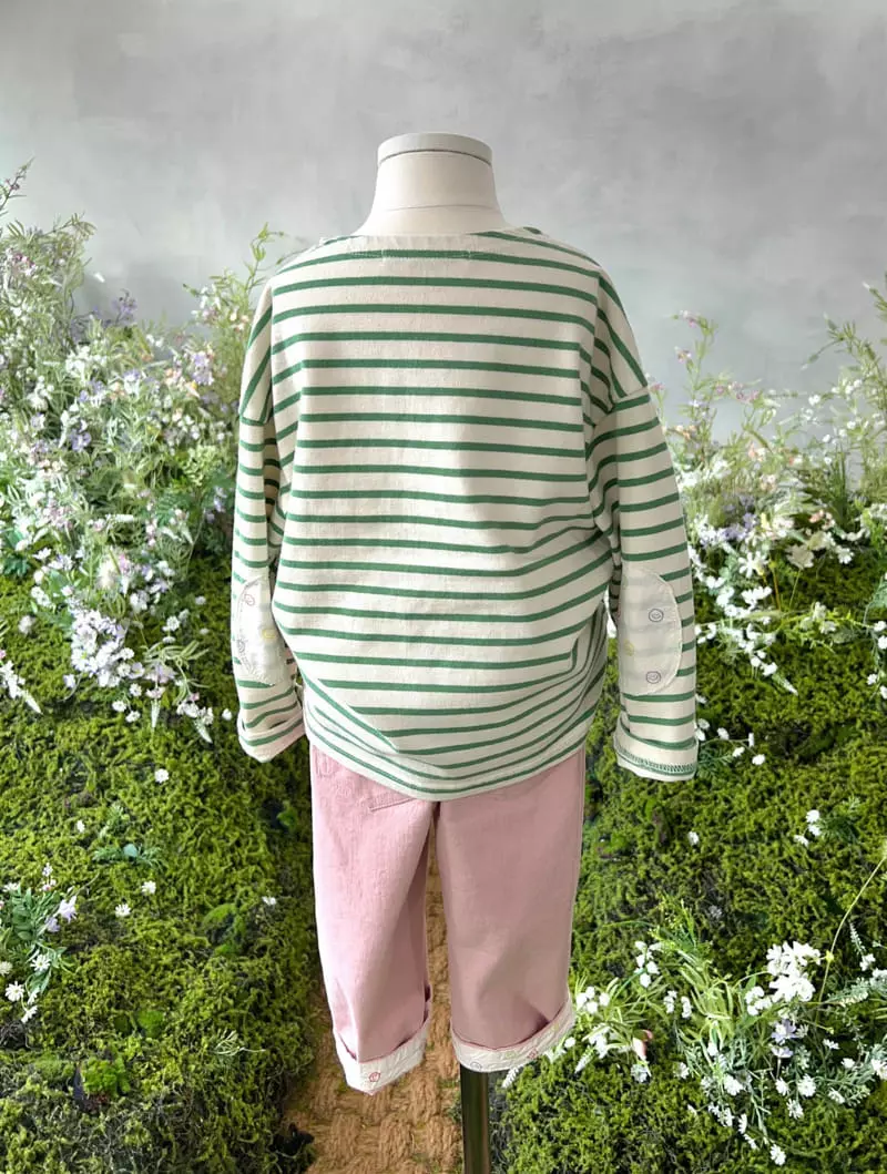 Paper Studios - Korean Children Fashion - #stylishchildhood - Smile Stripes Tee - 5
