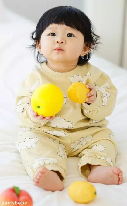 Party Kids - Korean Baby Fashion - #babyboutique - Cloud Top Bottom Set - 12