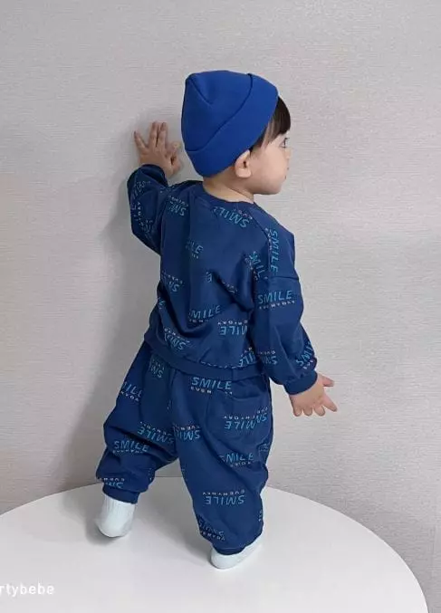 Party Kids - Korean Baby Fashion - #babyboutiqueclothing - Smile Top Bottom Set - 10